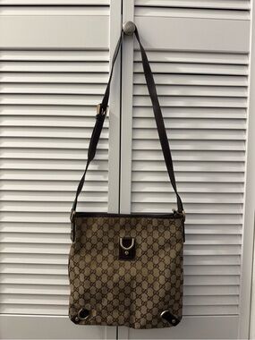 Gucci GG Crossbody bag canvas/leather